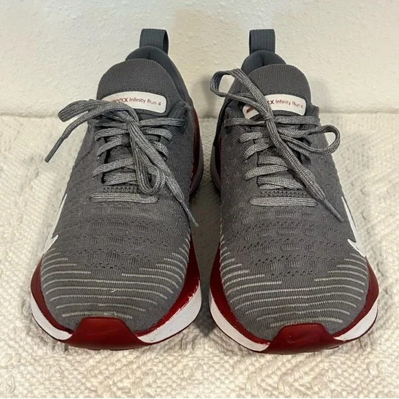 Nike Gray and Red Athletic Shoes - Picture 3 of 7